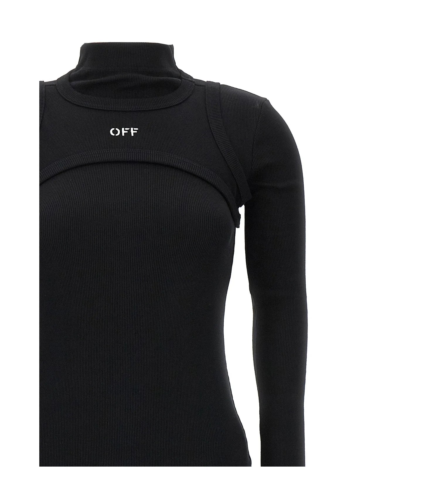 Off-White Dresse in black, Cotton — view 3