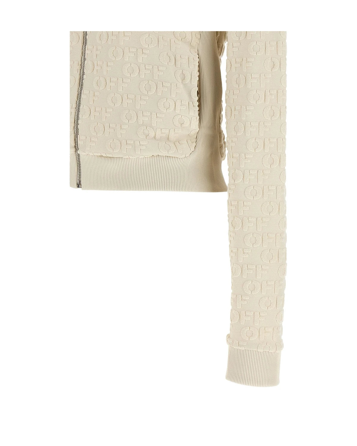 Off-White Hoodie in beige, Cotton — view 4