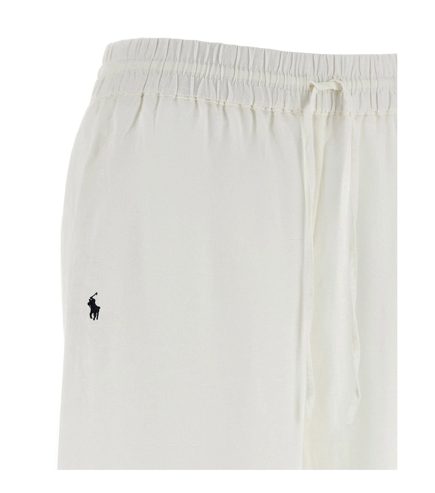 Polo Ralph Lauren Palazzo Pant in white, Linen — view 3