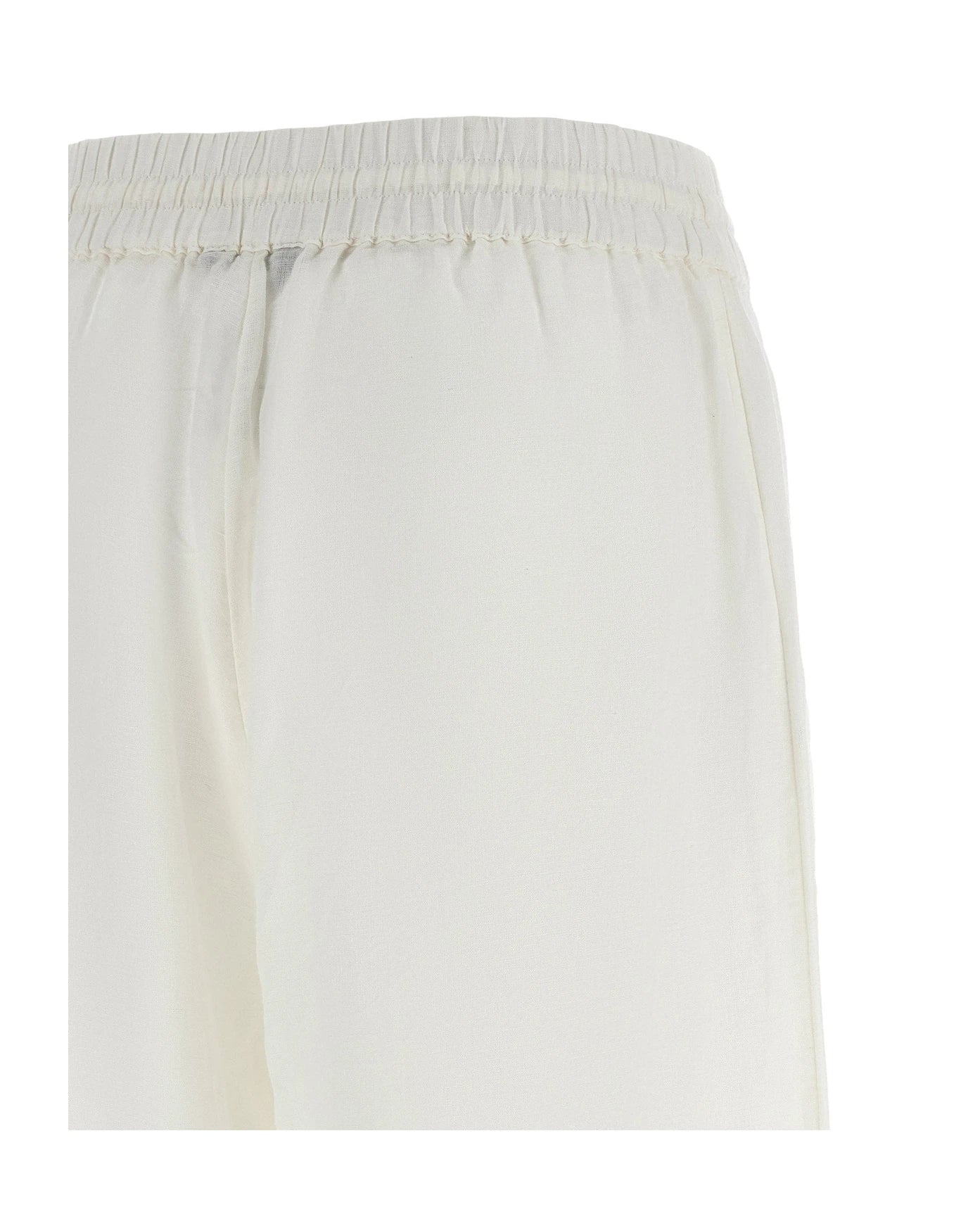 Polo Ralph Lauren Palazzo Pant in white, Linen — view 4