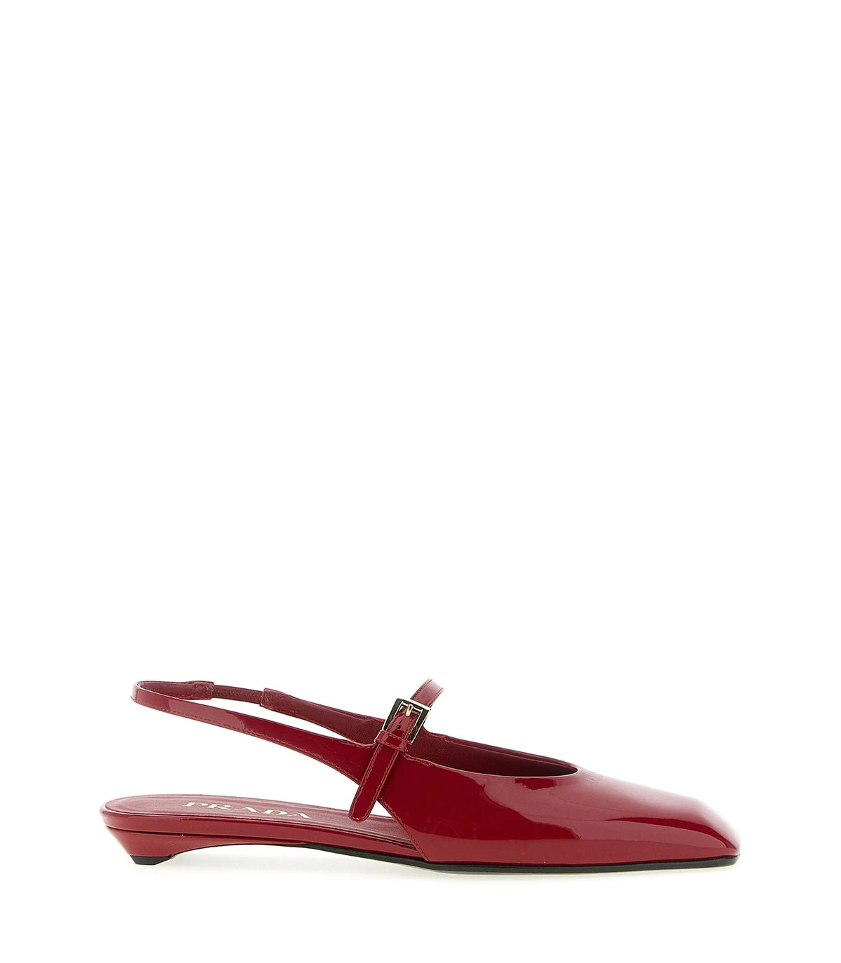 Prada Ballet Flats in red, Calfskin Leather