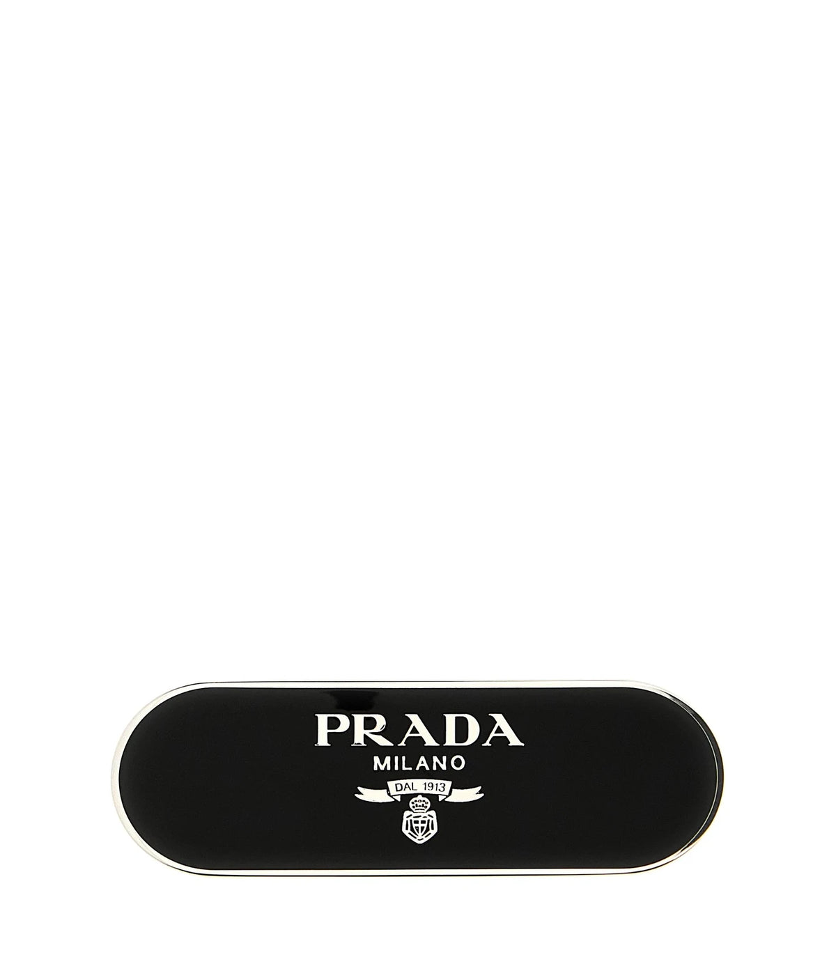 Prada Hair Barrettes & Slides in black, Steel