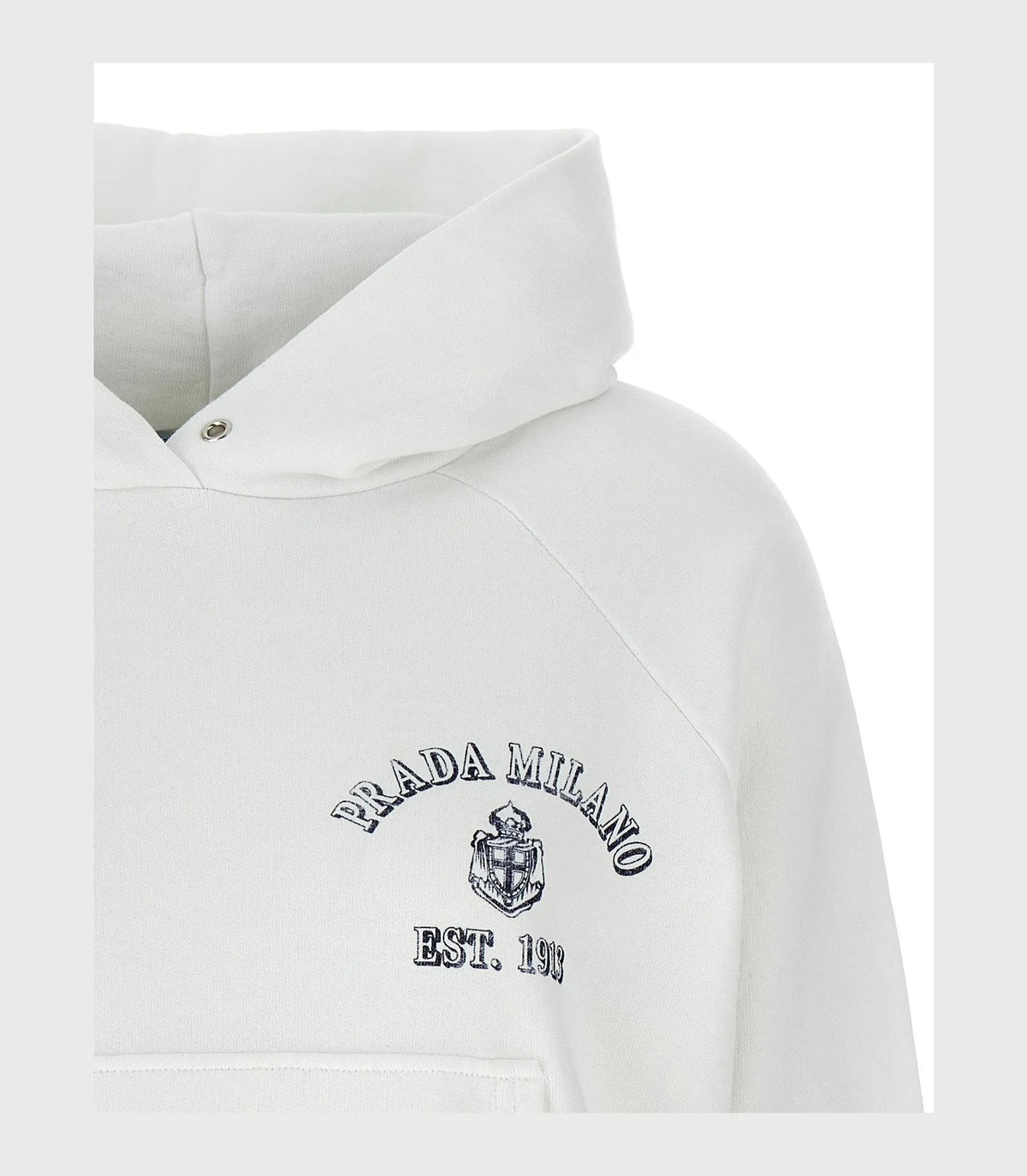 Prada Hoodie in white, Cotton — view 3