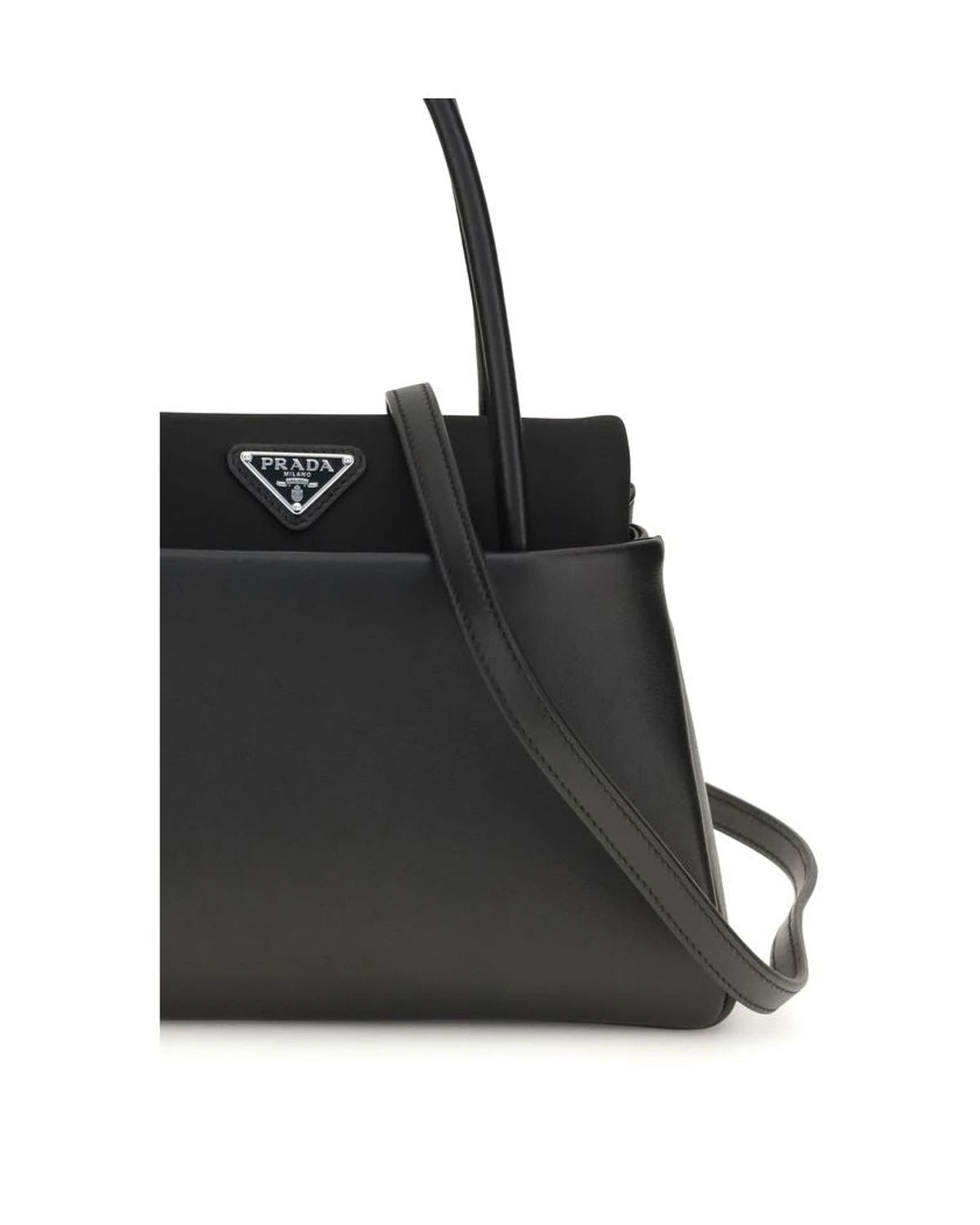Prada Satchel Bag in black, Calf Leather — view 4