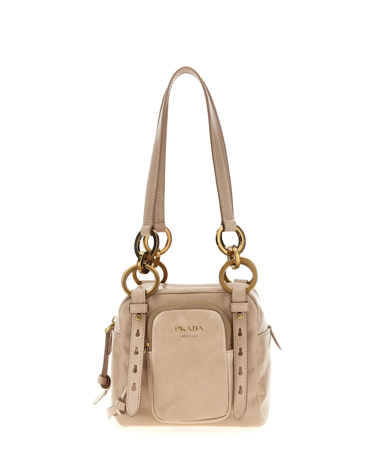 Prada Satchel Bag in pink, Calfskin Leather