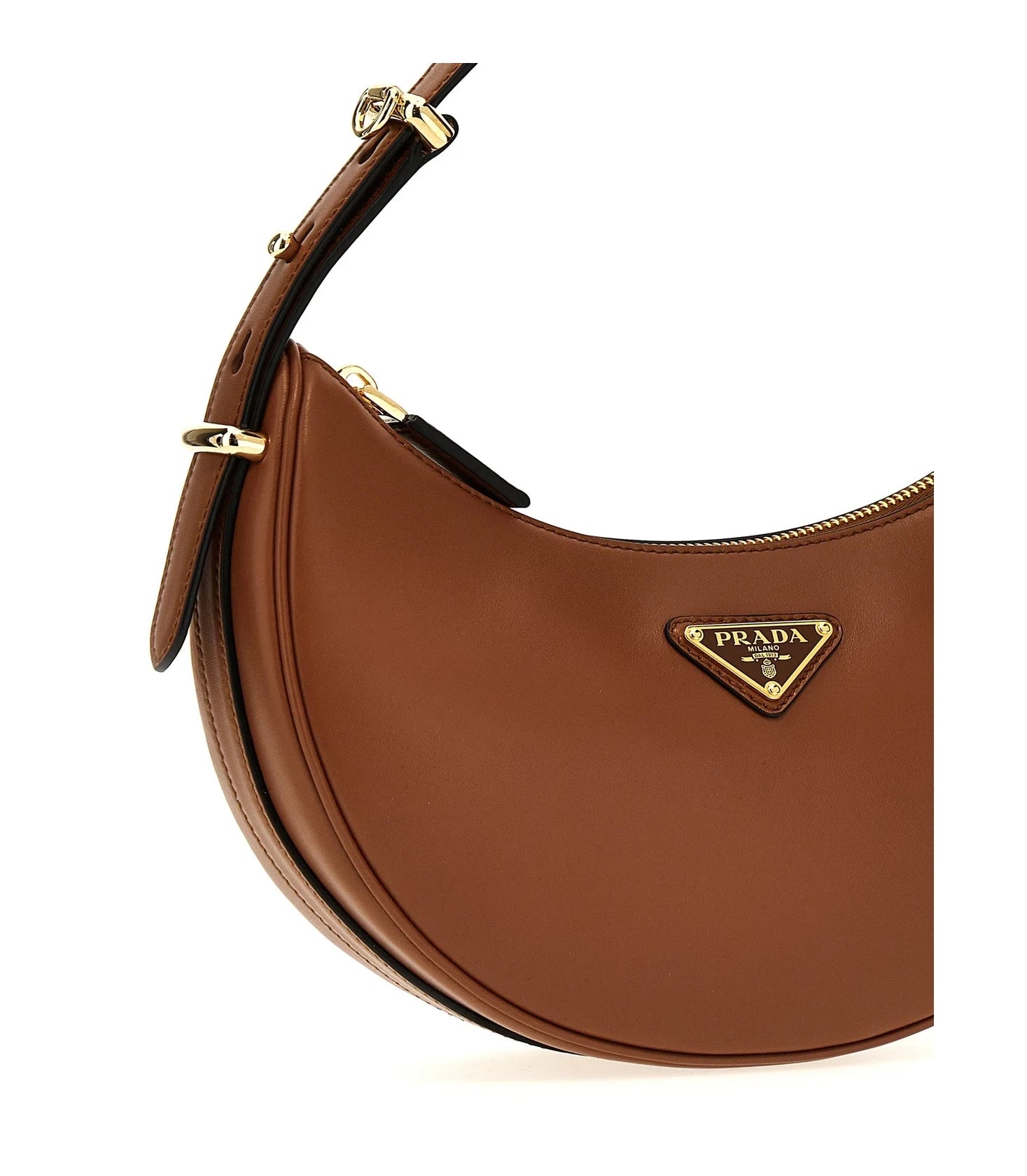 Prada Shoulder Bag in brown, Calfskin Leather — view 3