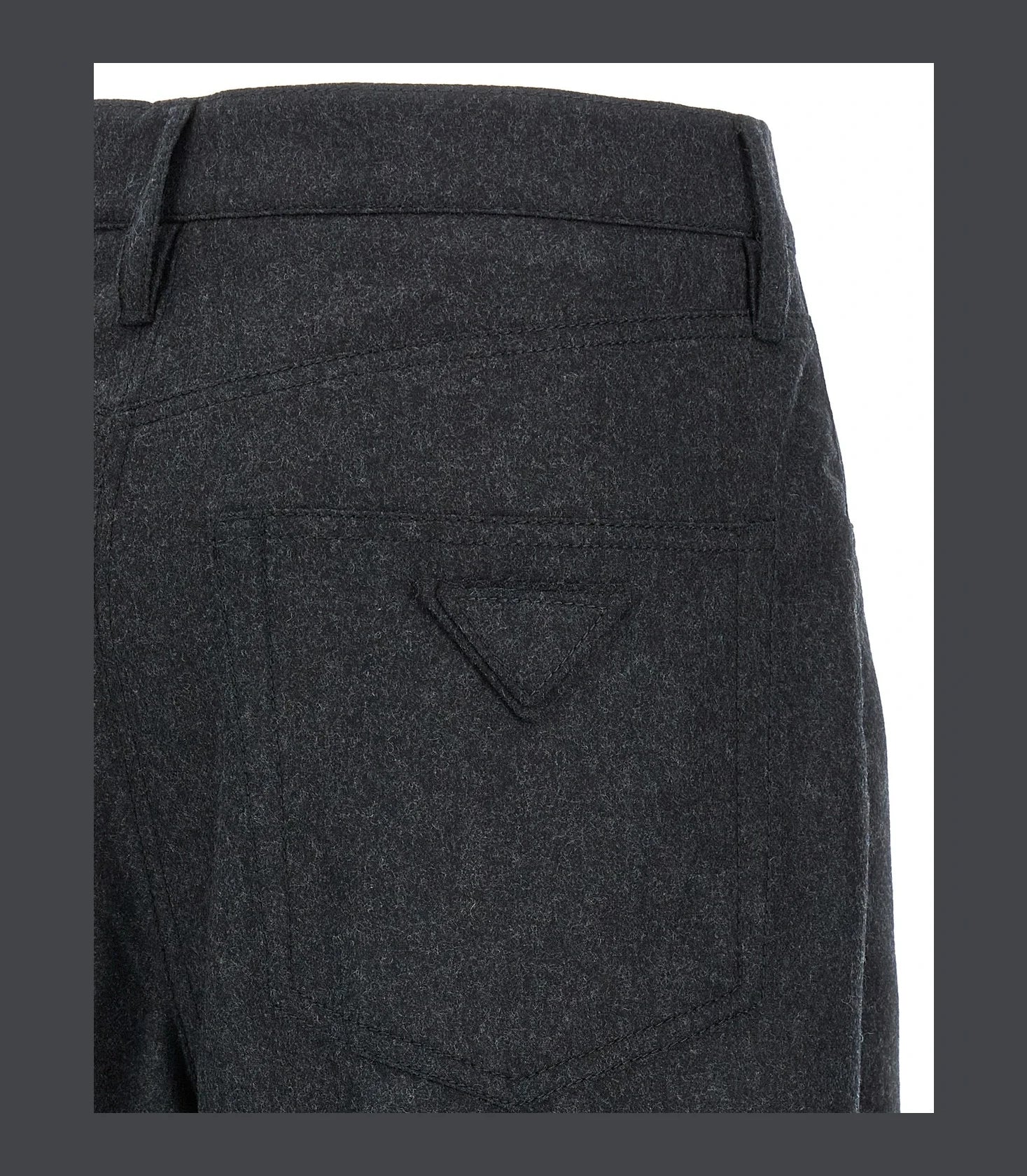 Prada Trouser in gray, Virgin Wool — view 4
