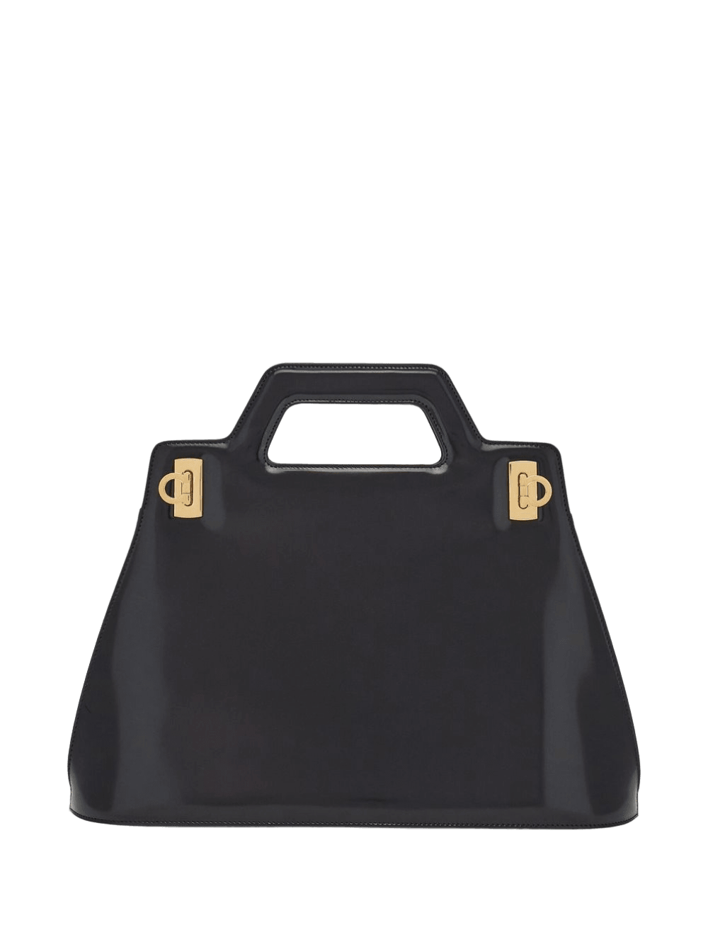 Salvatore Ferragamo Leather Top Handle Tote Bag Glam Steals