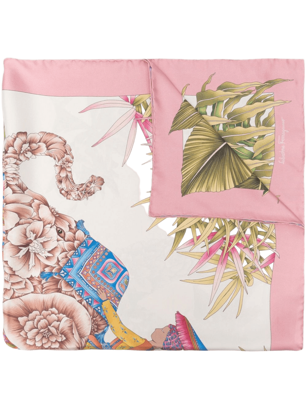 Salvatore Ferragamo Silk Printed Scarf Glam Steals
