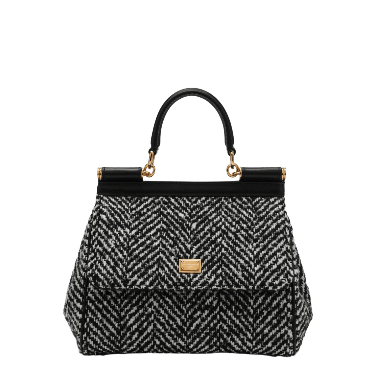 Dolce & Gabbana Dolce&Gabbana Chevron fabric handbag Sicily medium Glam Steals