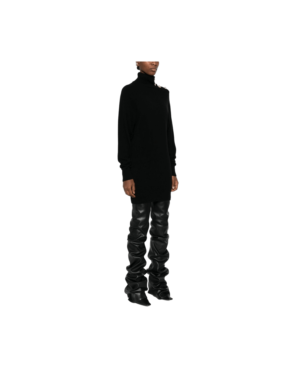 Balmain Black Dress Glam Steals
