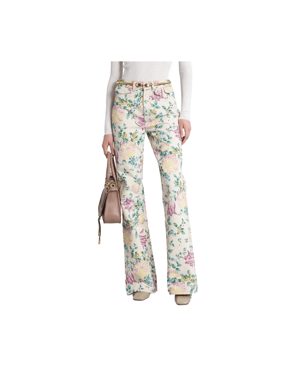 Chloé Beige Jeans Glam Steals