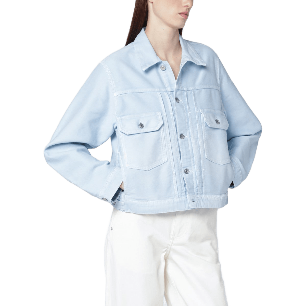 Victoria Beckham Light Blue Denim Jacket Glam Steals