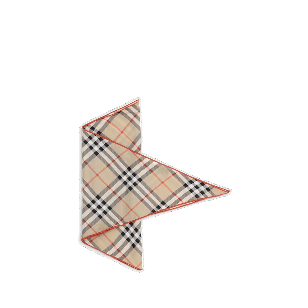 Burberry Beige Silk Scarf Glam Steals