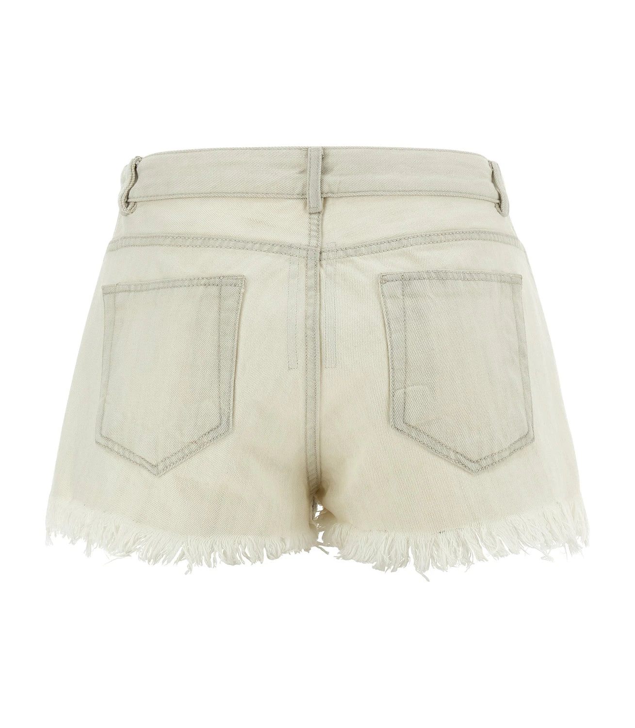 Rick Owens Denim Short in white, Cotton — view 2