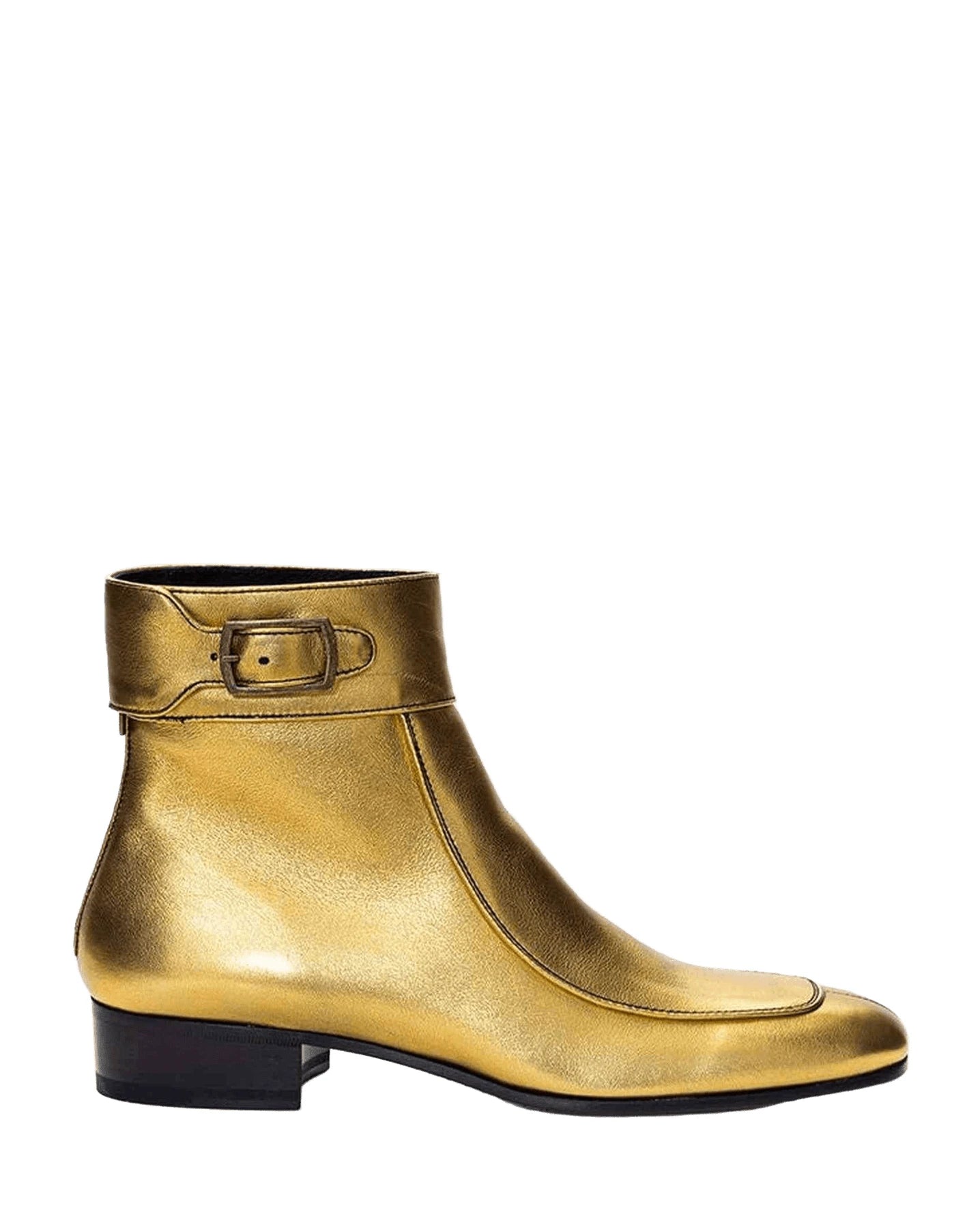 Saint Laurent Gold Leather Boot Boots