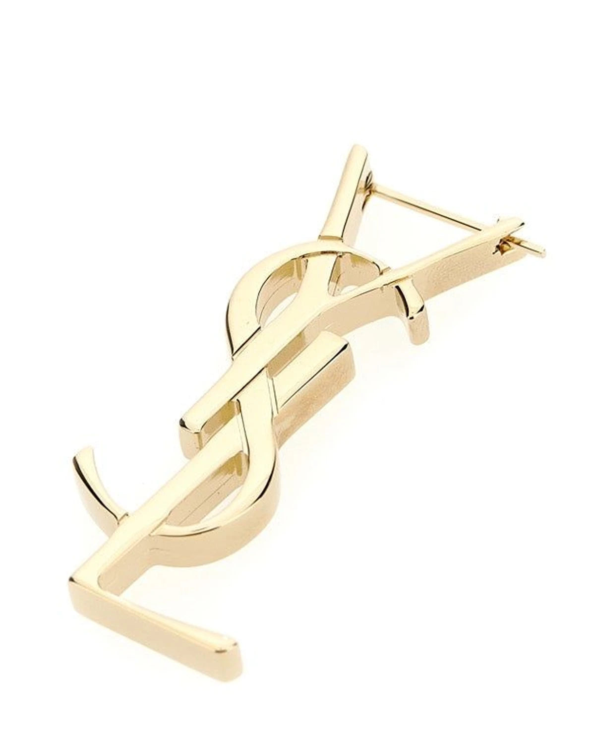 Saint Laurent Earring in gold, Brass — view 3