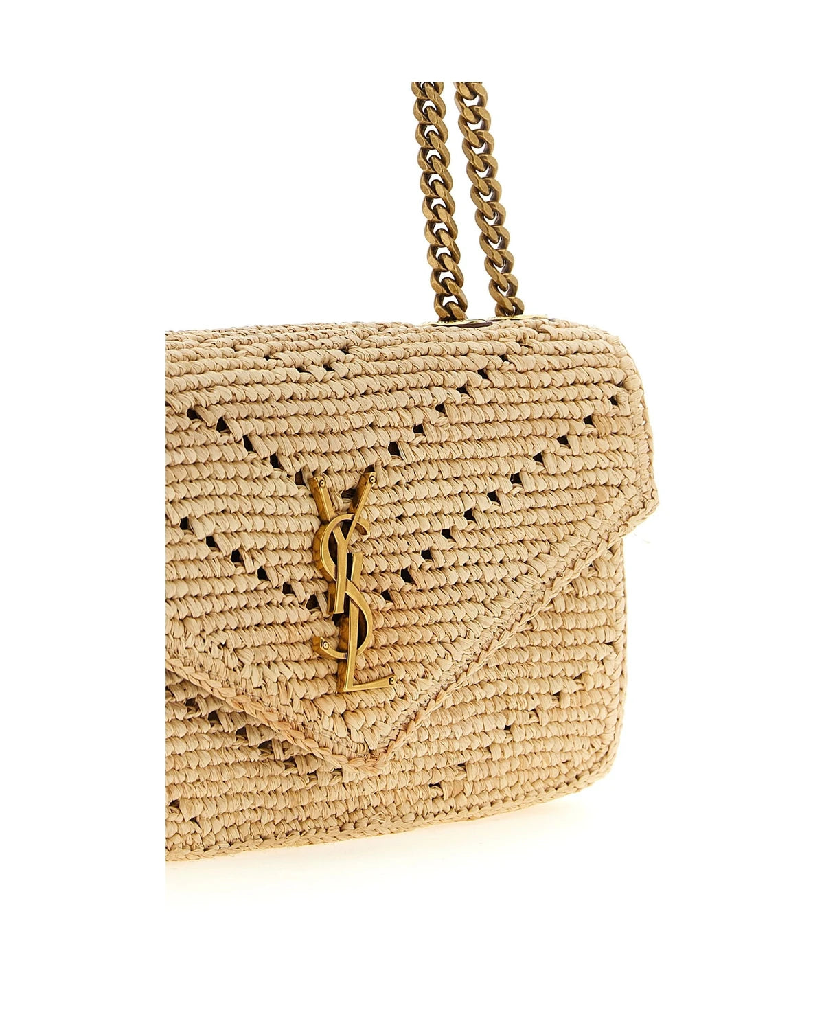 Saint Laurent Shoulder Bag in beige, Raffia — view 3
