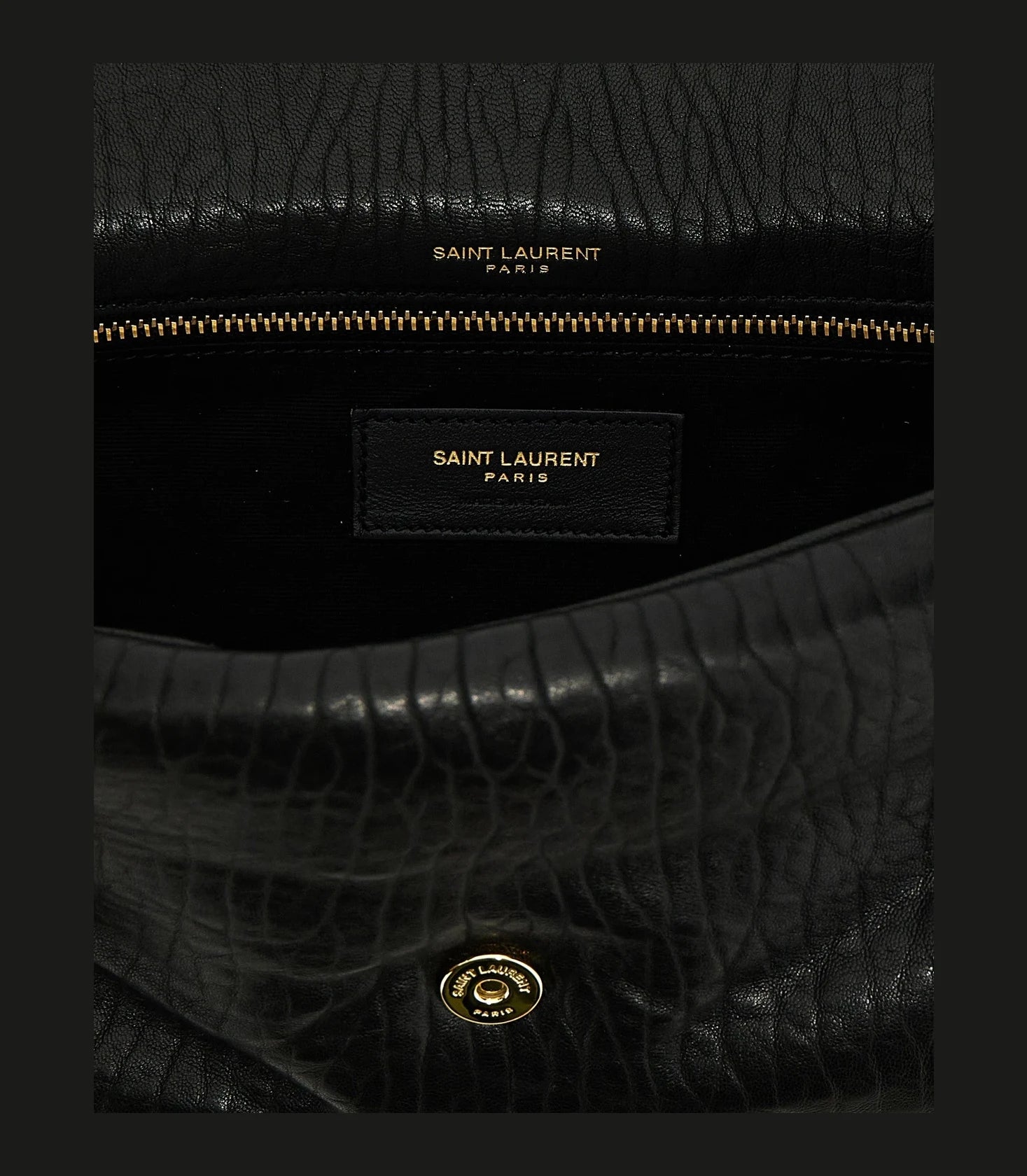 Saint Laurent Shoulder Bag in black, Leather — view 4