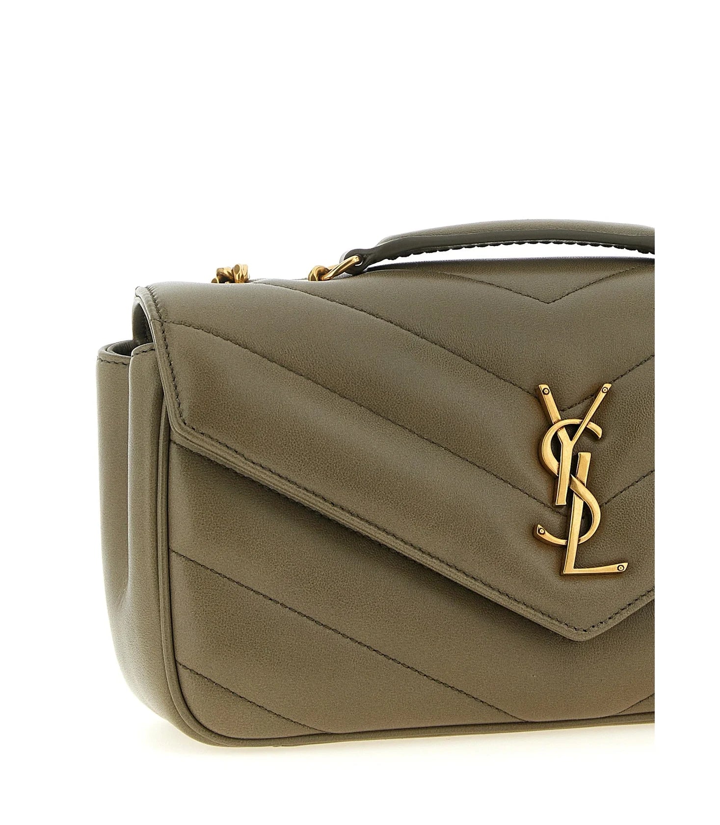Saint Laurent Shoulder Bag in brown, Lamb Leather — view 3
