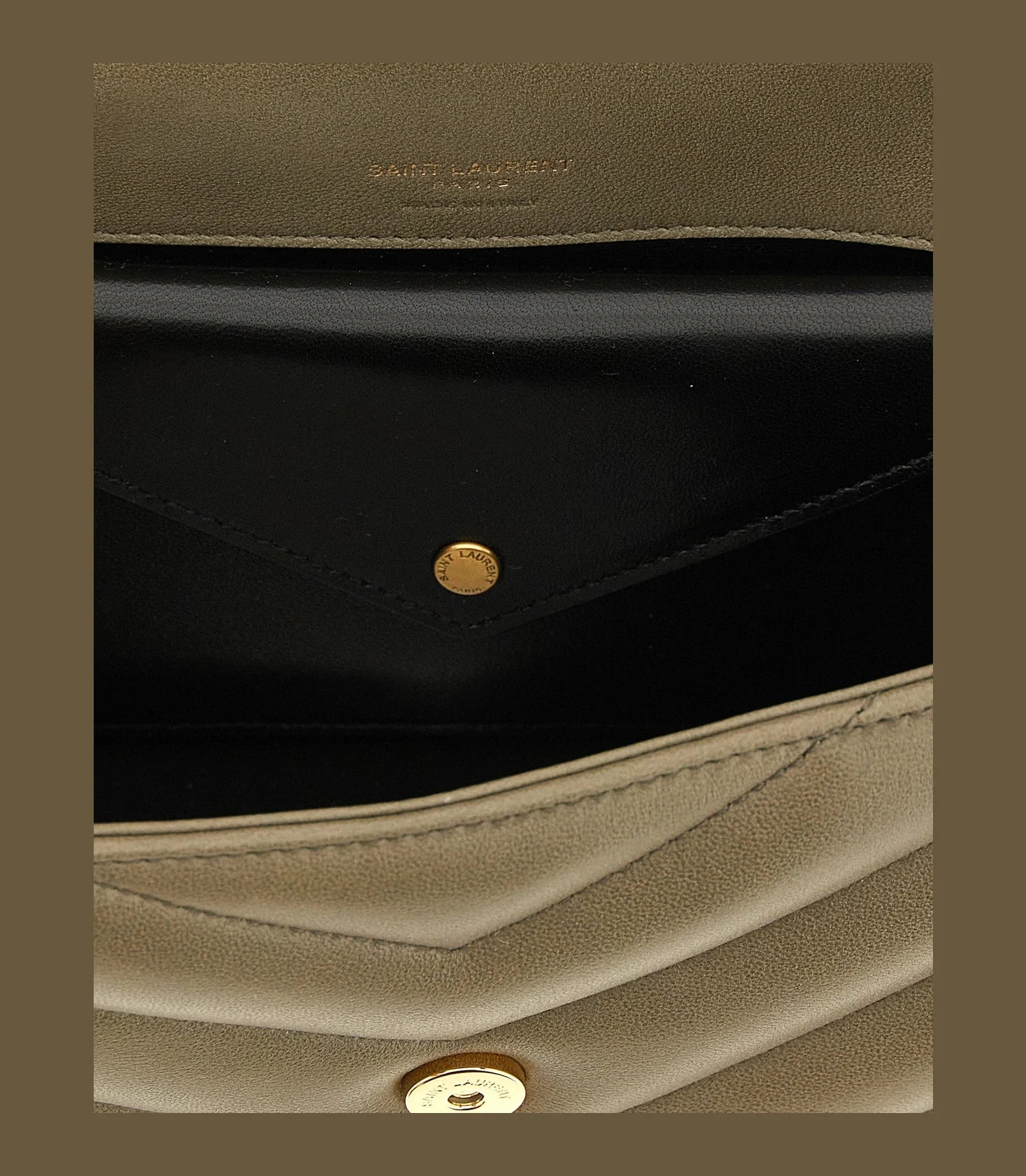 Saint Laurent Shoulder Bag in brown, Lamb Leather — view 4
