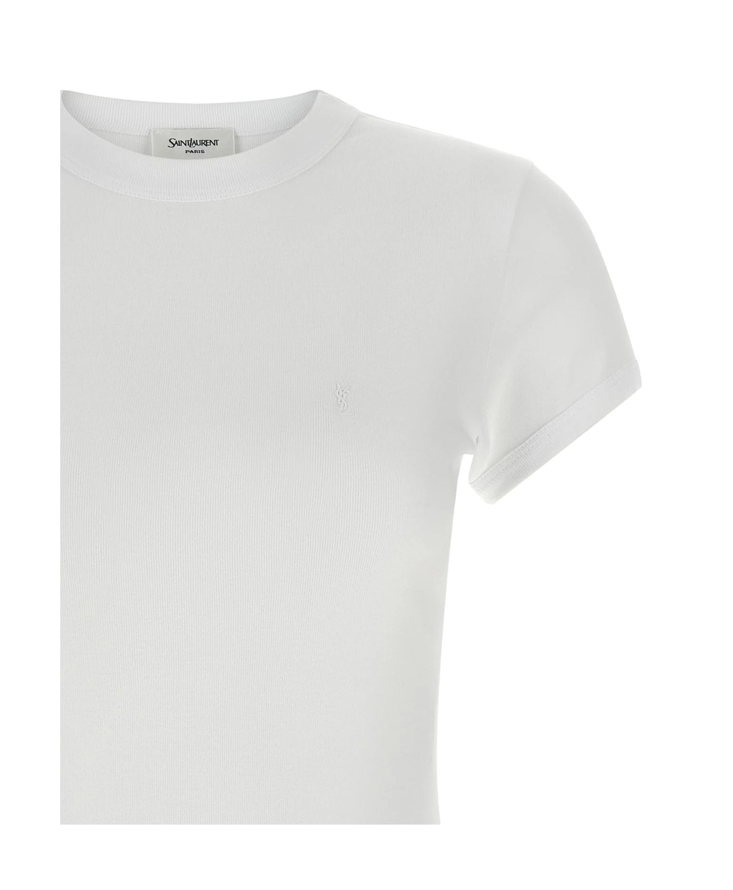 Saint Laurent T-Shirt in white, Cotton — view 3