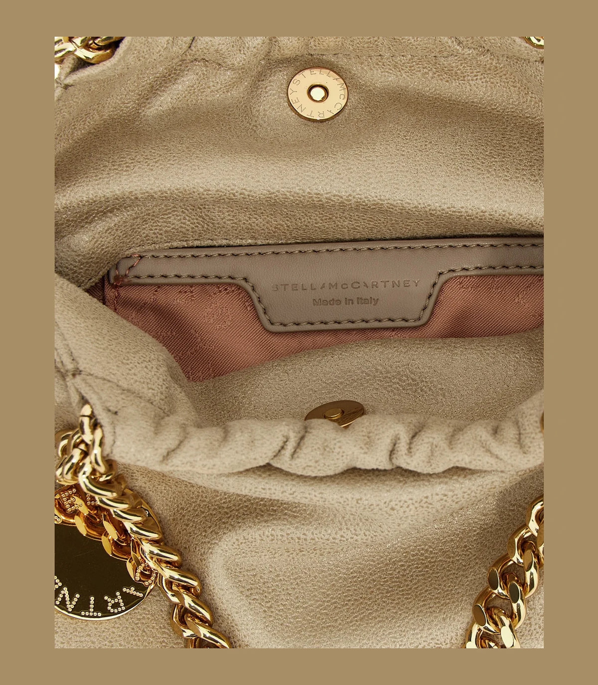 Stella McCartney Hobo Bag in beige, Polyester — view 4