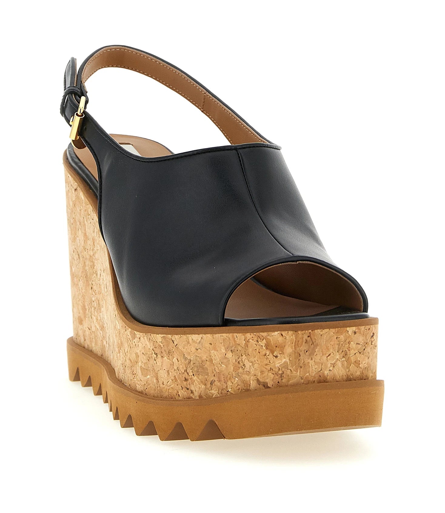Stella McCartney Wedges in black, Organic Polyurethane — view 2