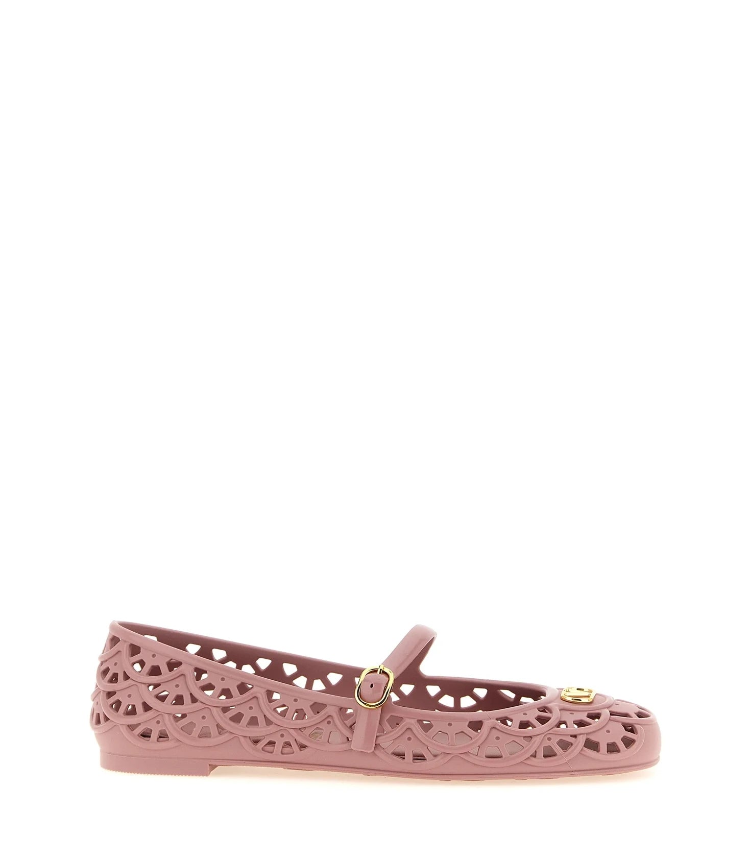 Valentino Garavani Polyvinyl Pink Ballet Flats