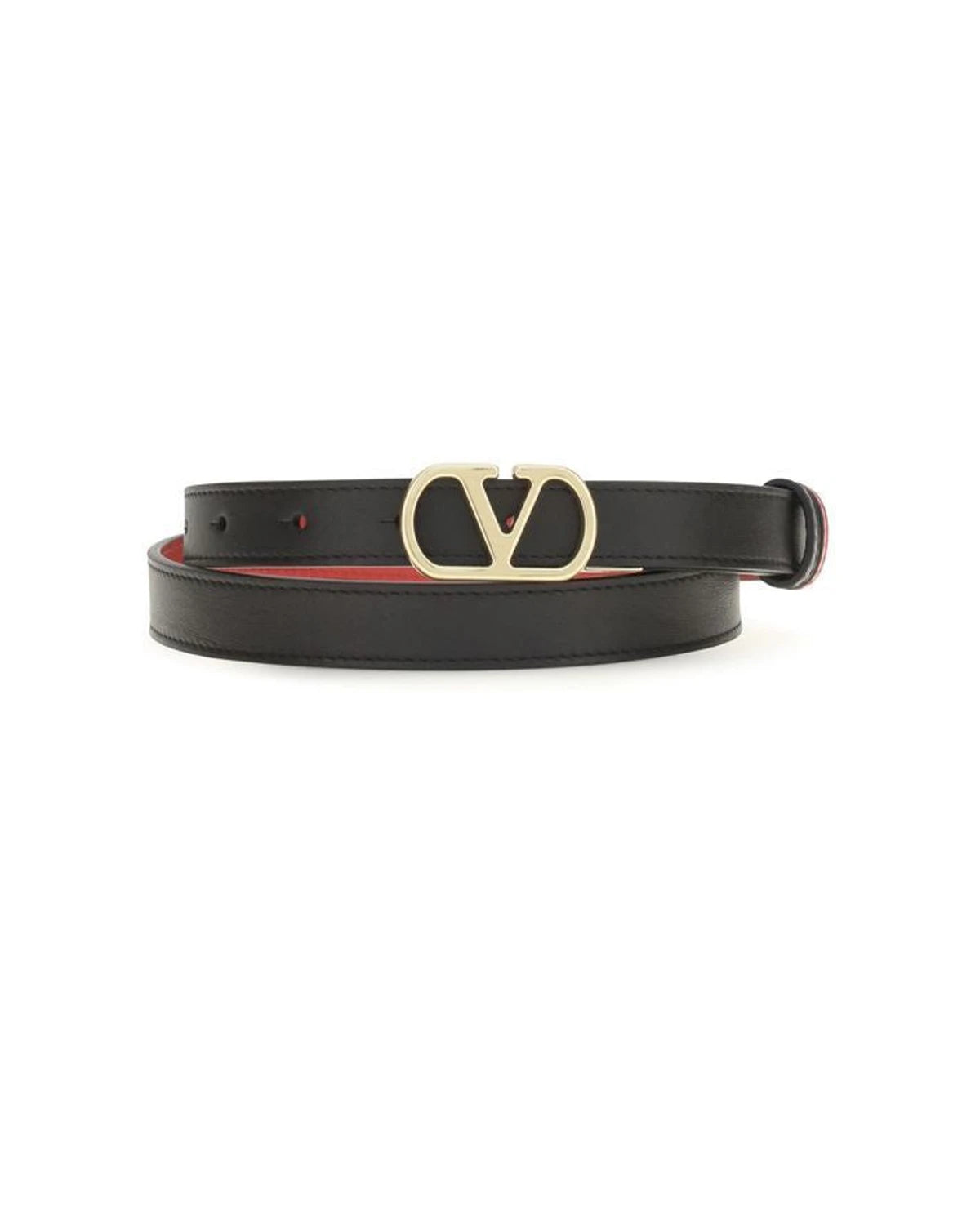 Valentino Garavani Belt in black, Calf Leather