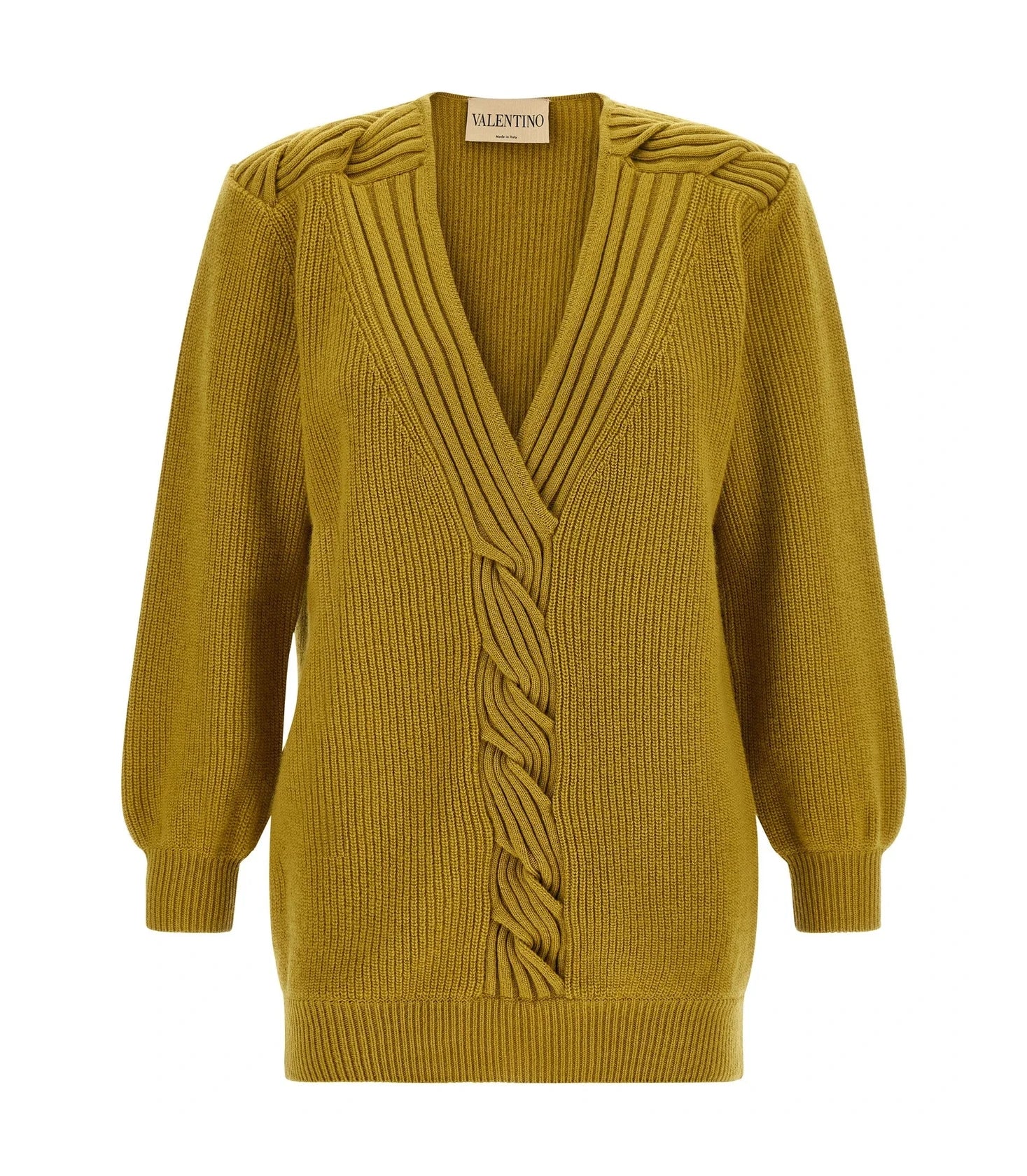 Valentino Garavani Cardigan in yellow, Virgin Wool