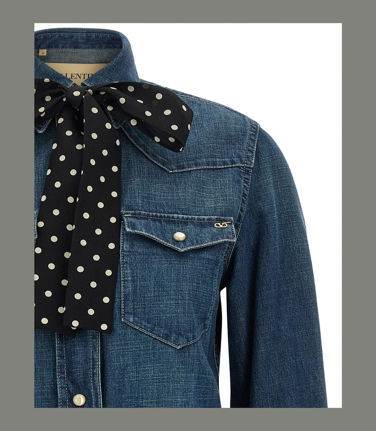Valentino Garavani Dress Shirt in blue, Cotton β view 3
