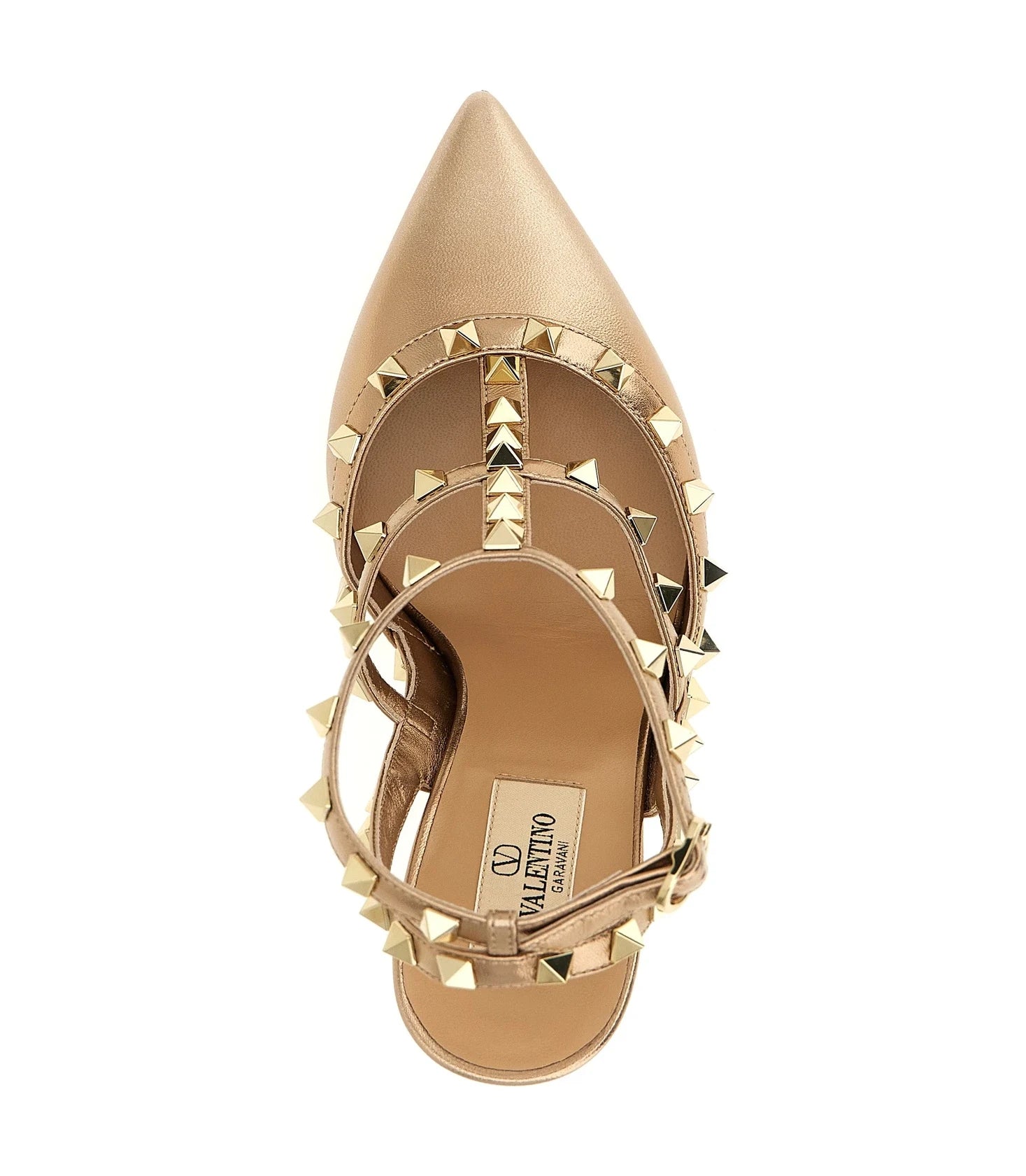 Valentino Garavani Gold Pumps