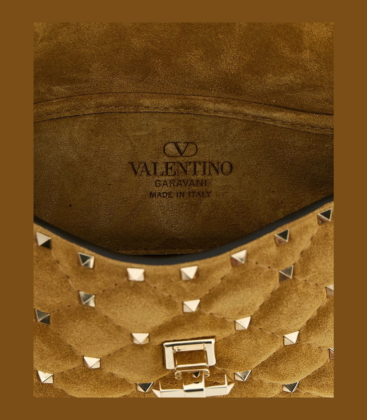 Valentino Garavani Shoulder Bag in beige, Calfskin Leather — view 4