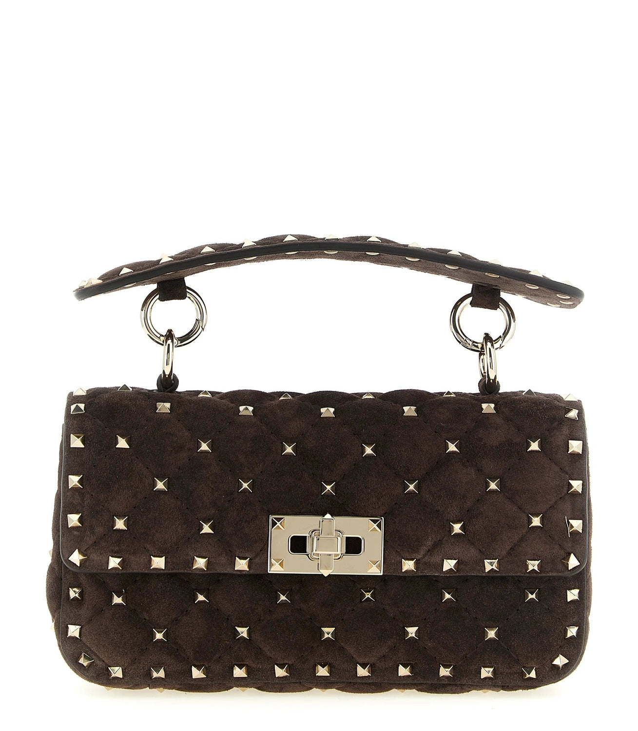 Valentino Garavani Shoulder Bag in brown, Calfskin Leather