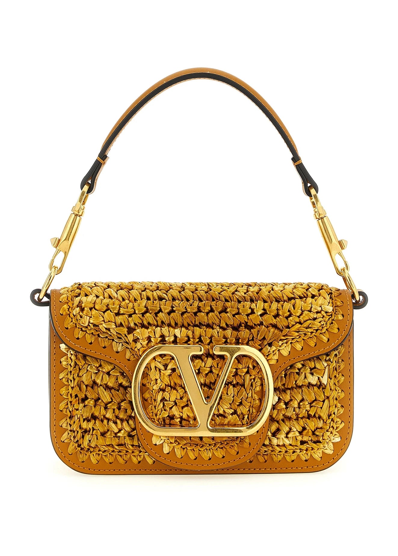 Valentino Garavani Shoulder Bag in gold, Viscose
