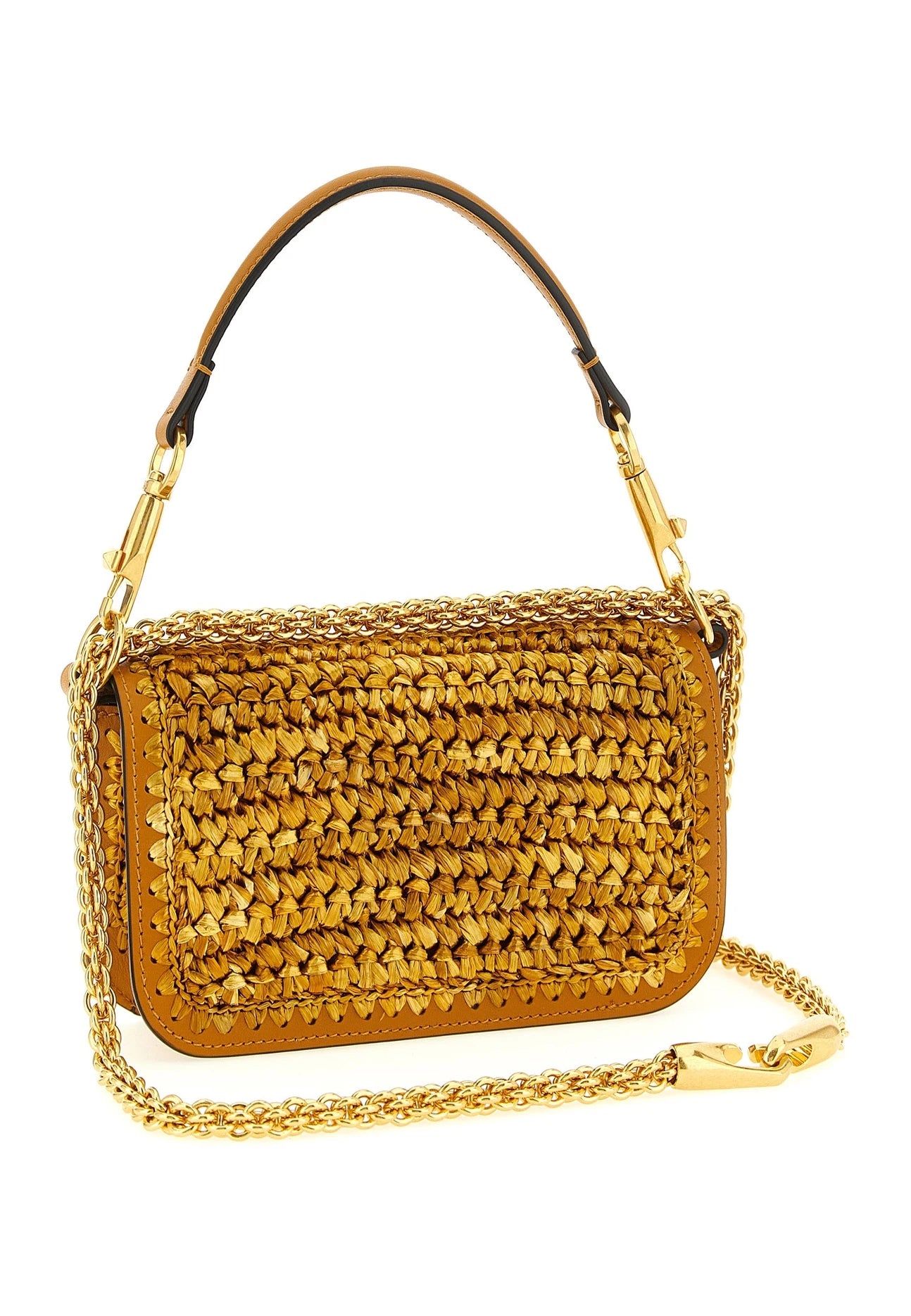 Valentino Garavani Shoulder Bag in gold, Viscose — view 2