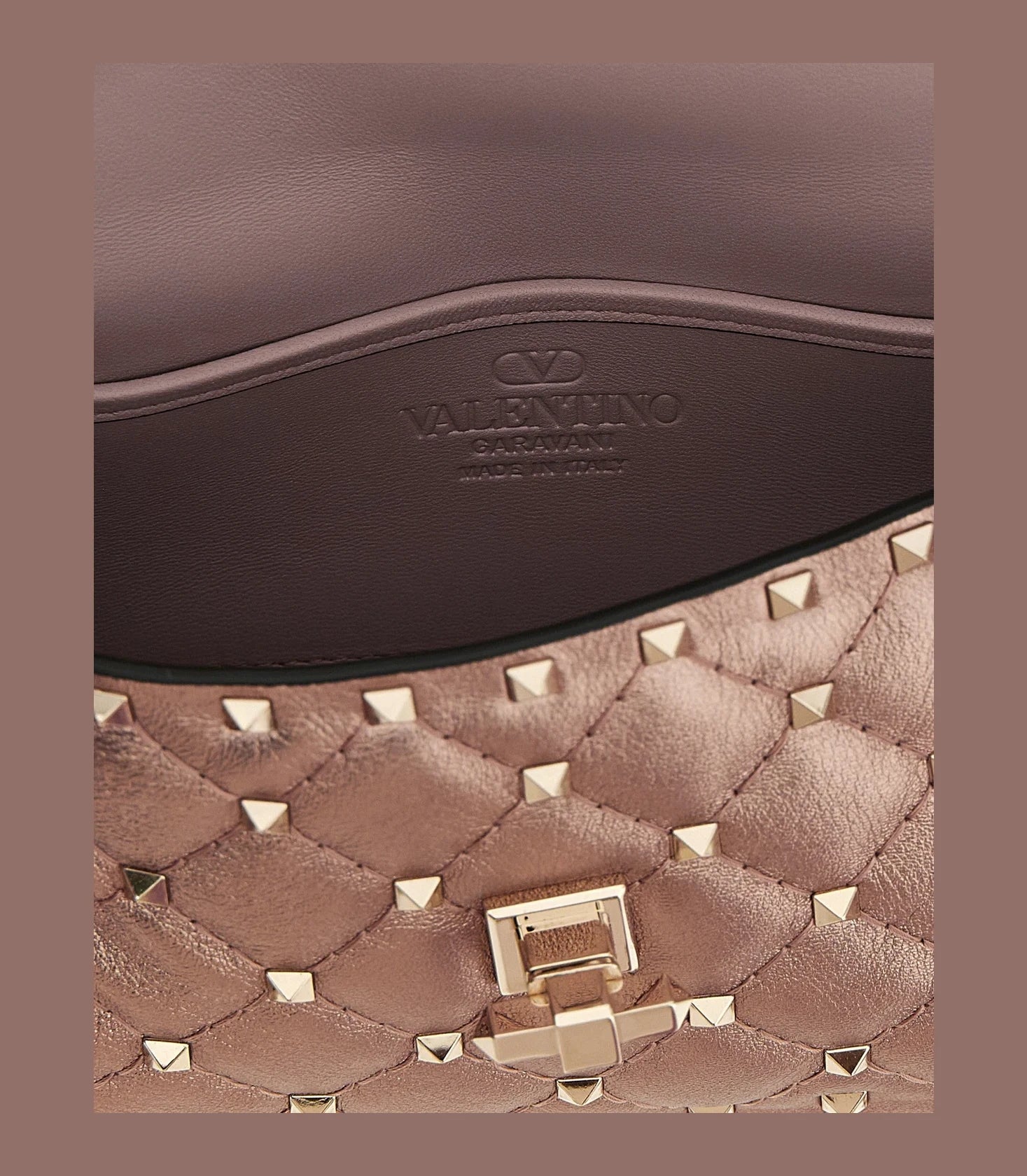 Valentino Garavani Shoulder Bag in pink, Lamb Leather — view 4