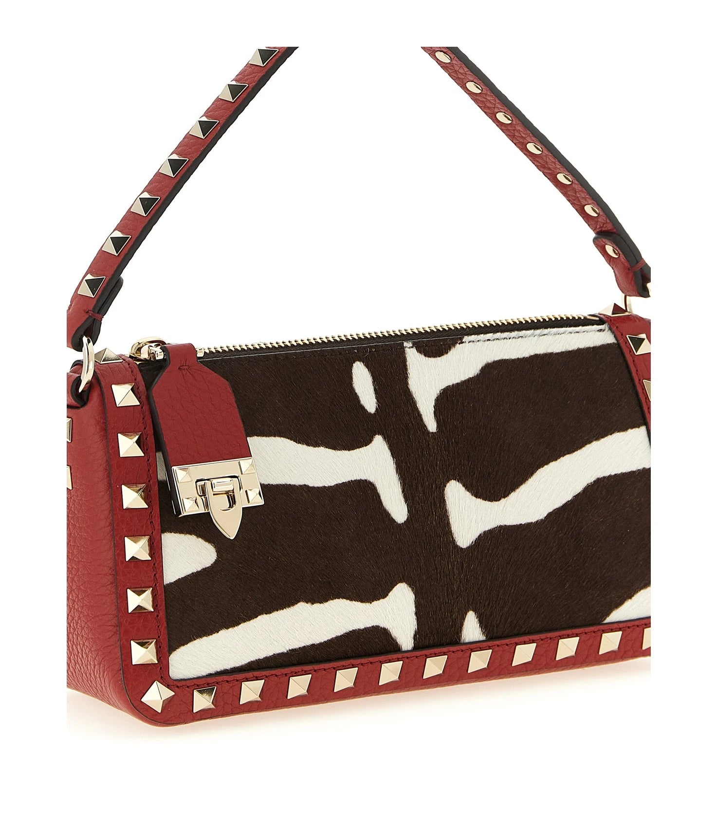 Valentino Garavani Shoulder Bag in red, Calfskin Leather — view 3