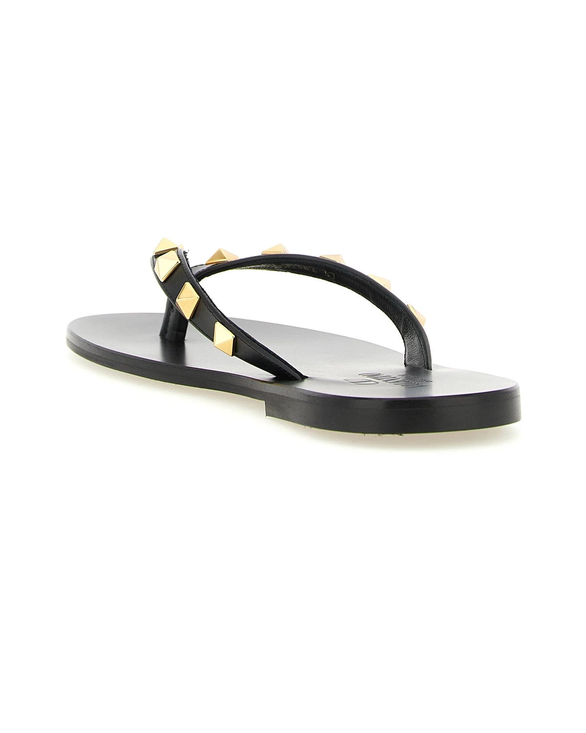 Valentino Garavani Slides in black, Calfskin Leather — view 3