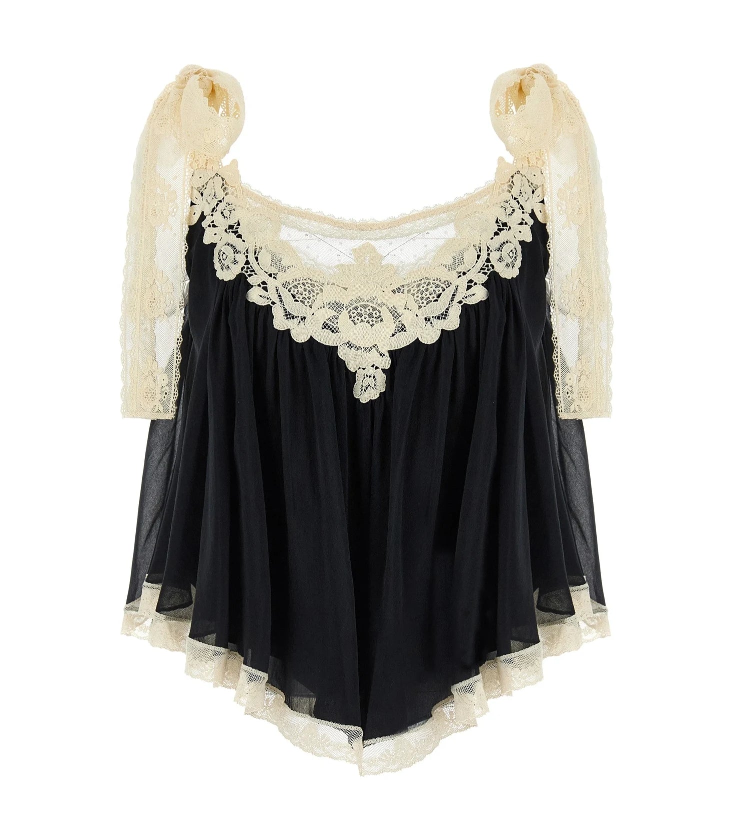 Zimmermann Blouse in black, Cotton