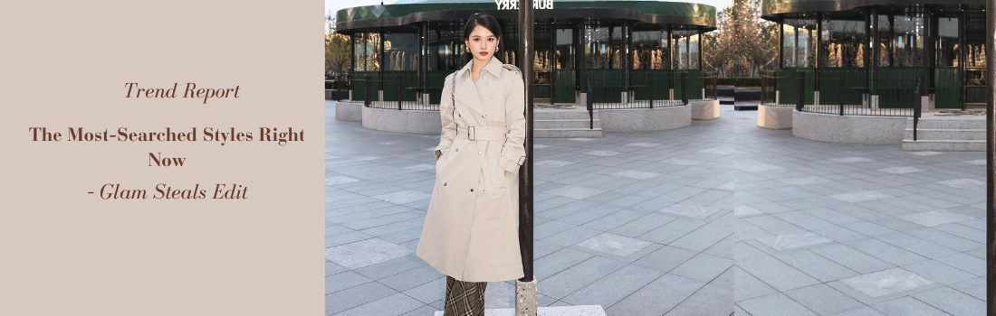 A woman wearing a trench coat