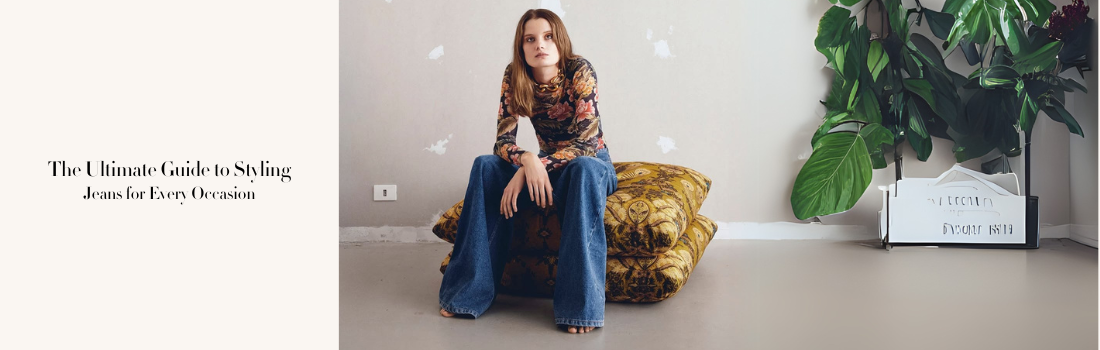A woman wearing jeans and top