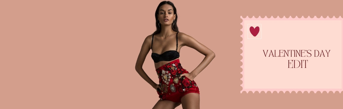Three models showcasing the floral collection by Zimmerman