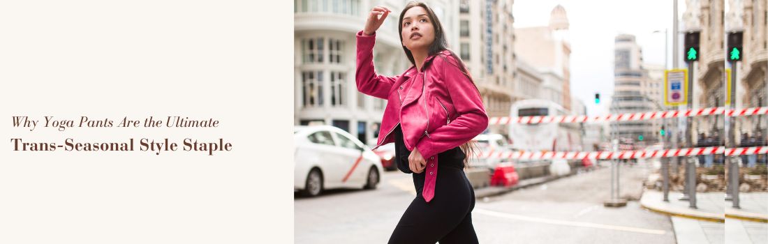 A woman wearing a pink jacket