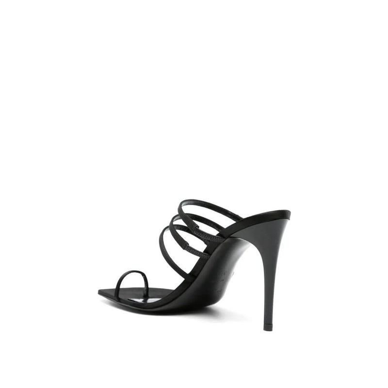 Saint Laurent Black Silk Stiletto Heel Glam Steals