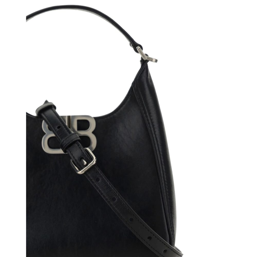 Balenciaga Black Leather Lamb Shoulder Bag