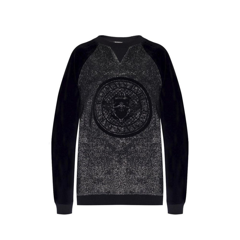 Balmain Black Elastane Sweatshirt Glam Steals