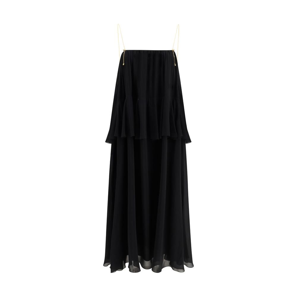 Chloé Black Silk Casual Dress Glam Steals