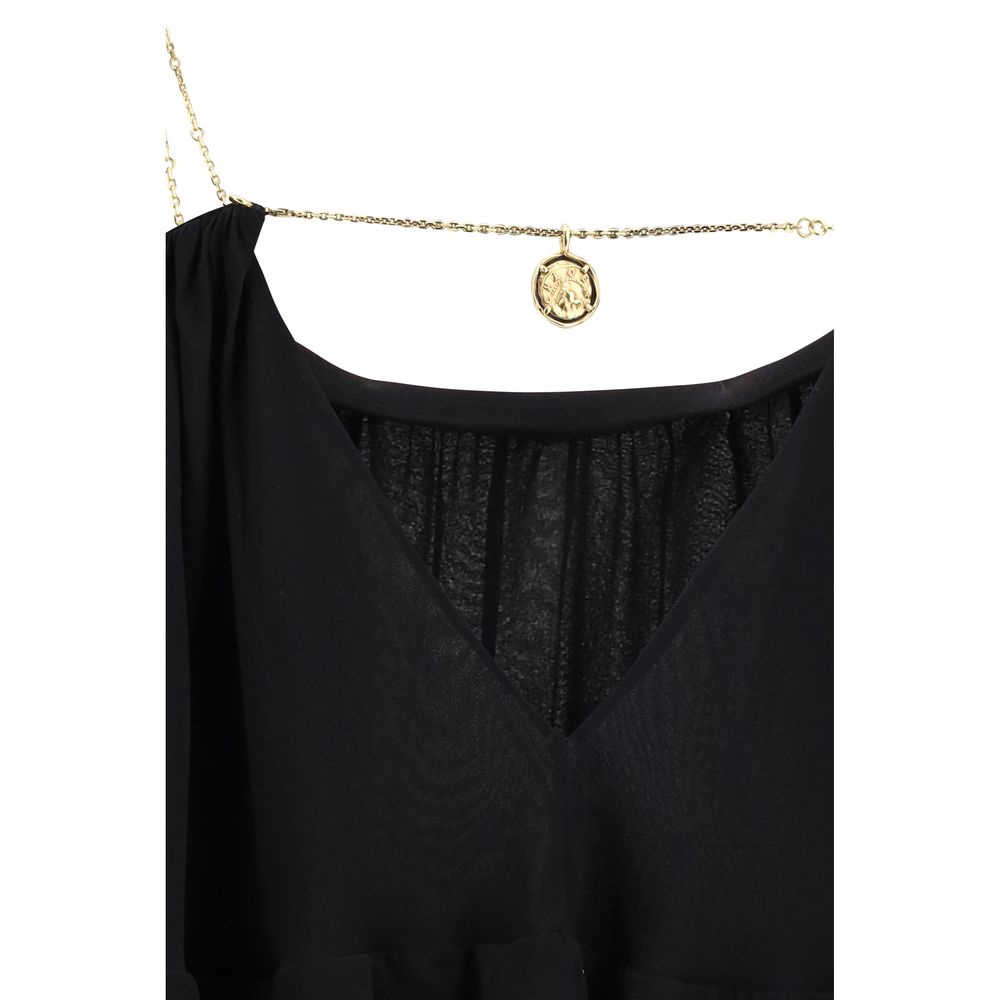 Chloé Black Silk Casual Dress Glam Steals